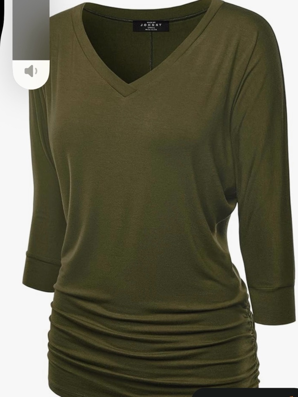 By Johnny Olive V-Neck Dolman Tunic